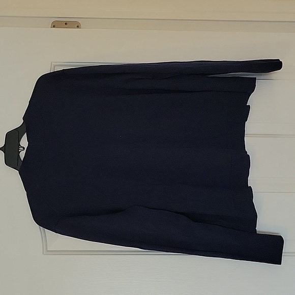 Navy Blue Open Cardigan - Picture 5 of 9
